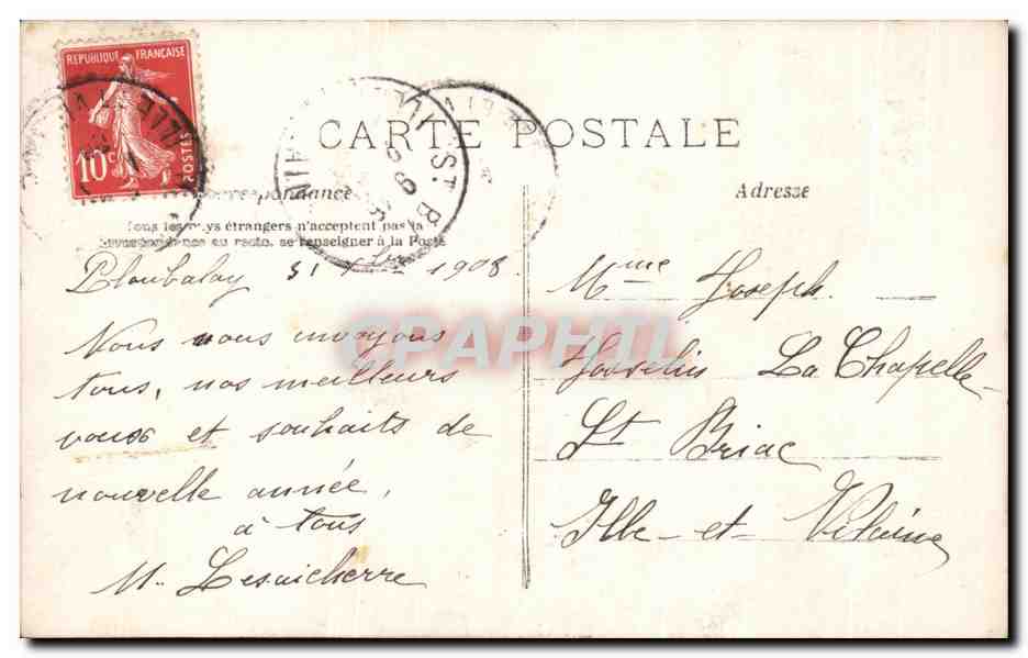 CPA Fantaisie Femme  — Verso