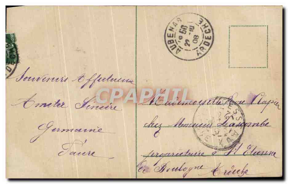 CPA Fantaisie Femme  — Verso