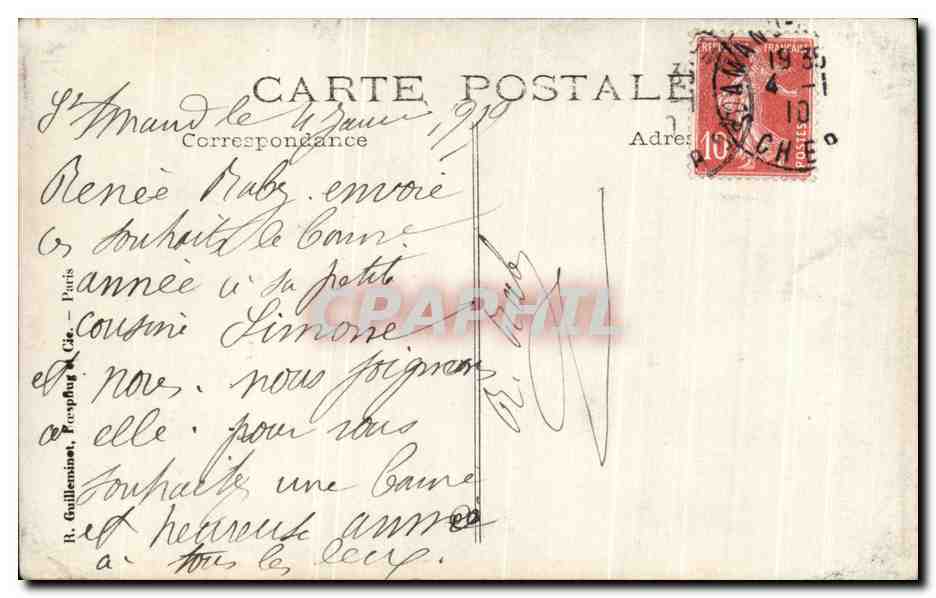 CPA Fantaisie Enfant — Verso