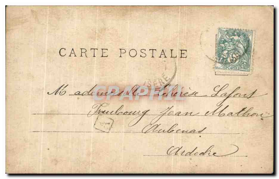 CPA Fantaisie Femme Lune de miel — Rückseite