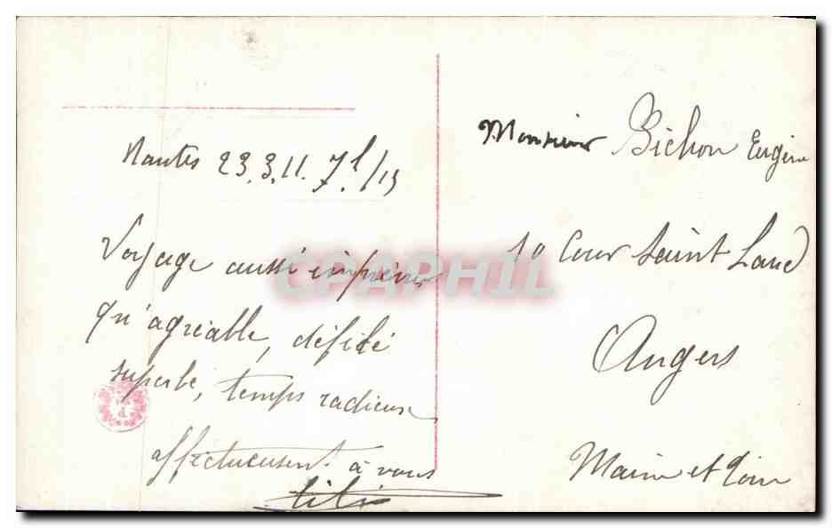 CPA Fantaisie Femme  — Verso