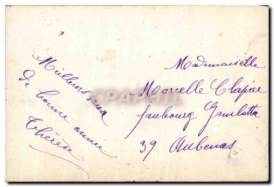CPA Fantaisie Femme et enfant  — Rückseite