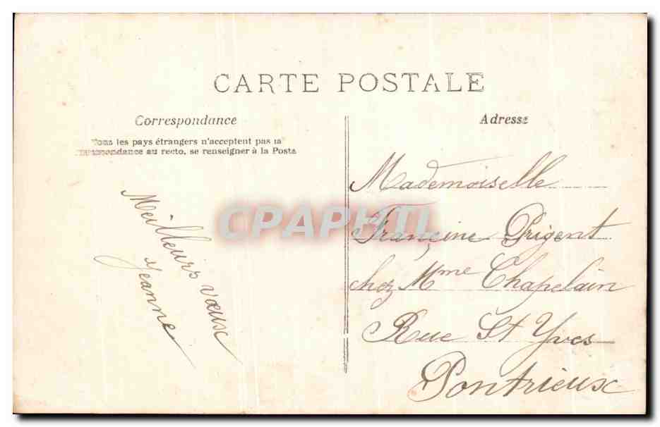 CPA Fantaisie Femme — Rückseite