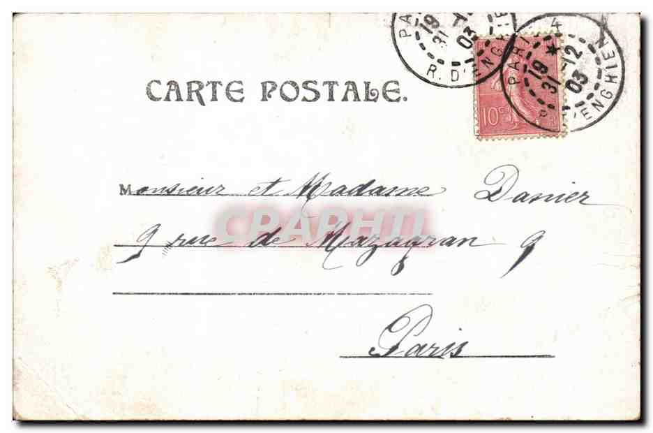CPA Fantaisie Enfant Bebe — Rückseite