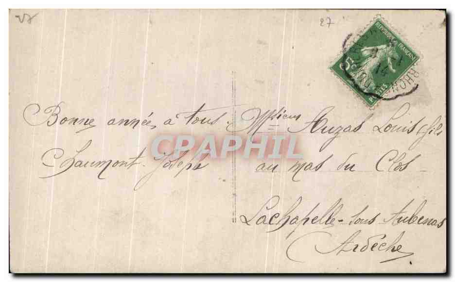 CPA Fantaisie Femme — Verso