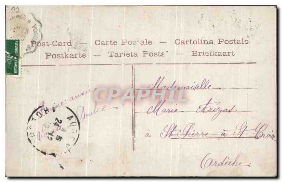 CPA Fantaisie Pere Noel  — Rückseite