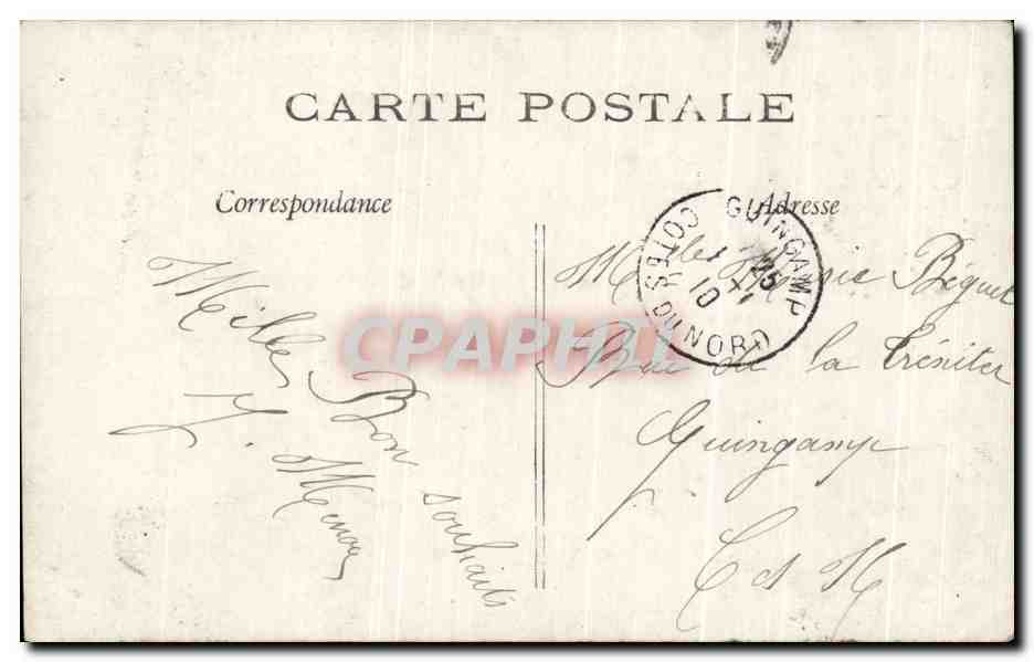 Femme en robe violette dans un paysage hivernal — Bonne Année — éditeur 69. P.H. — Verso