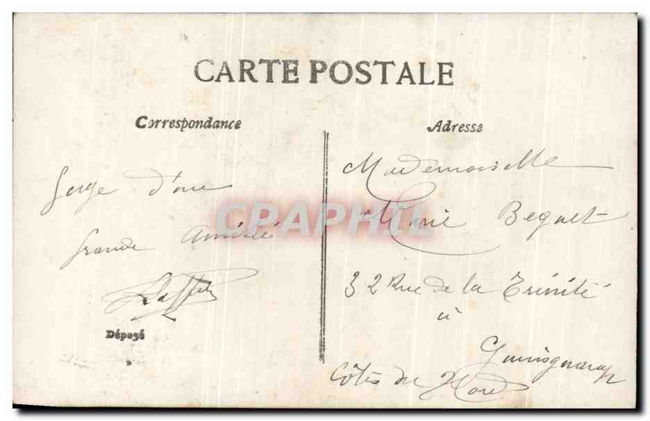 CPA Fantaisie Femme — Rückseite
