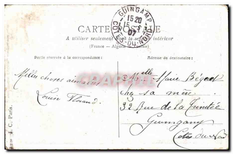 CPA Le Lecon De Bicyclette Femme  — Rückseite
