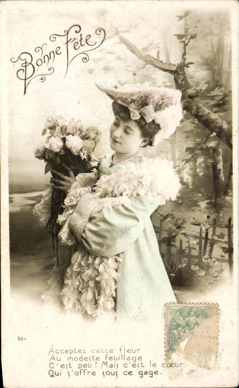 CPA Fantaisie Femme