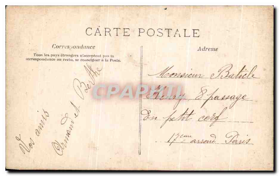 CPA Fantaisie Femme — Rückseite