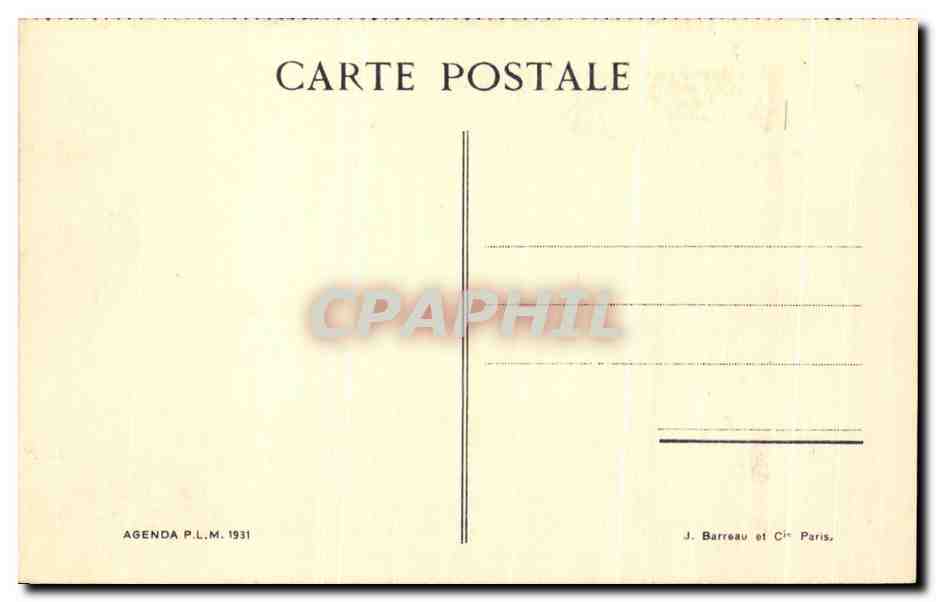CPA Marseille Le Vieux Port Bateaux — Verso