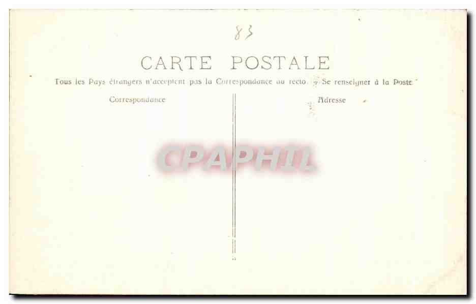 CPA Hyeres Les Palmiers L'Eglise Anglaise — Rückseite