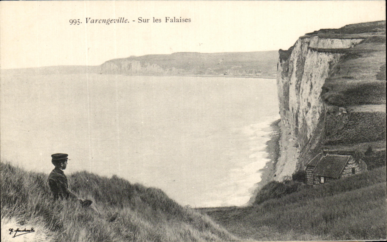 CPA Varengeville Sur Les Falaises Enfant