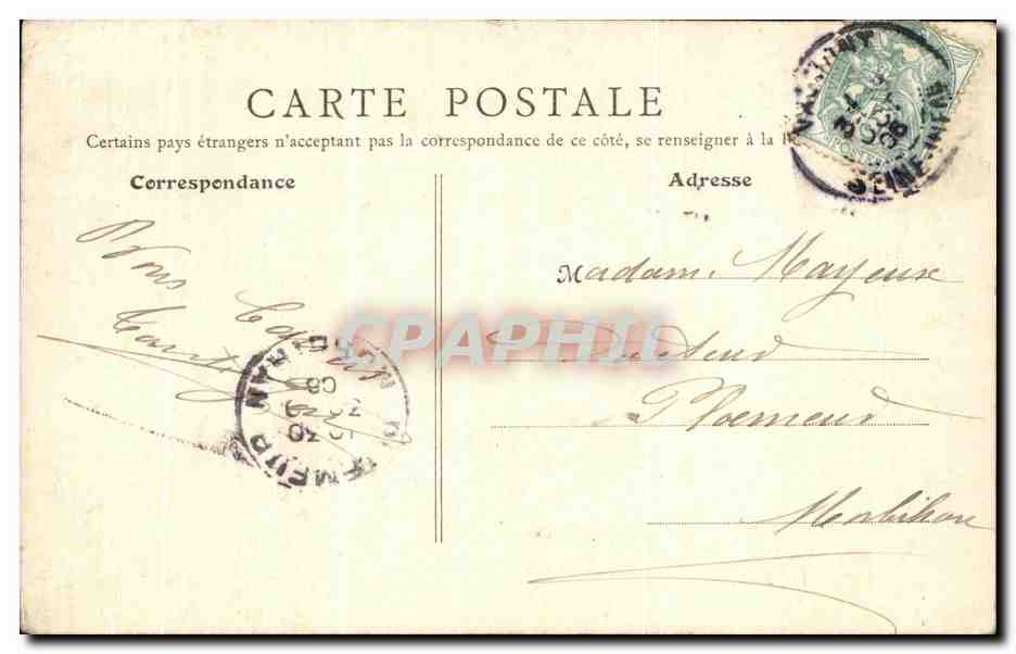 CPA Le Pays De Caux Valmont Ruines De l'Abbaye Vue Prise De l'Entree — Rückseite
