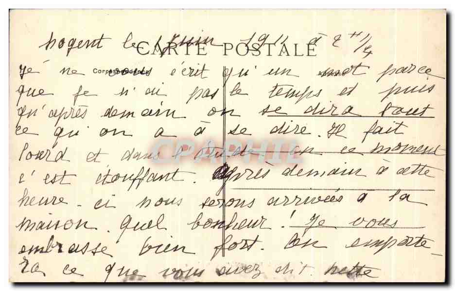 Nogent-le-Rotrou — Das Hôtel-Dieu — Edit. Jules Renoult n°379 — Rückseite
