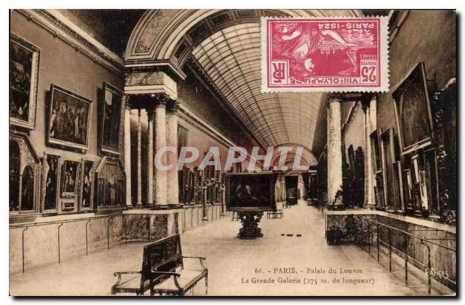 CPA Paris Palais du Louvre La Grande Galerie