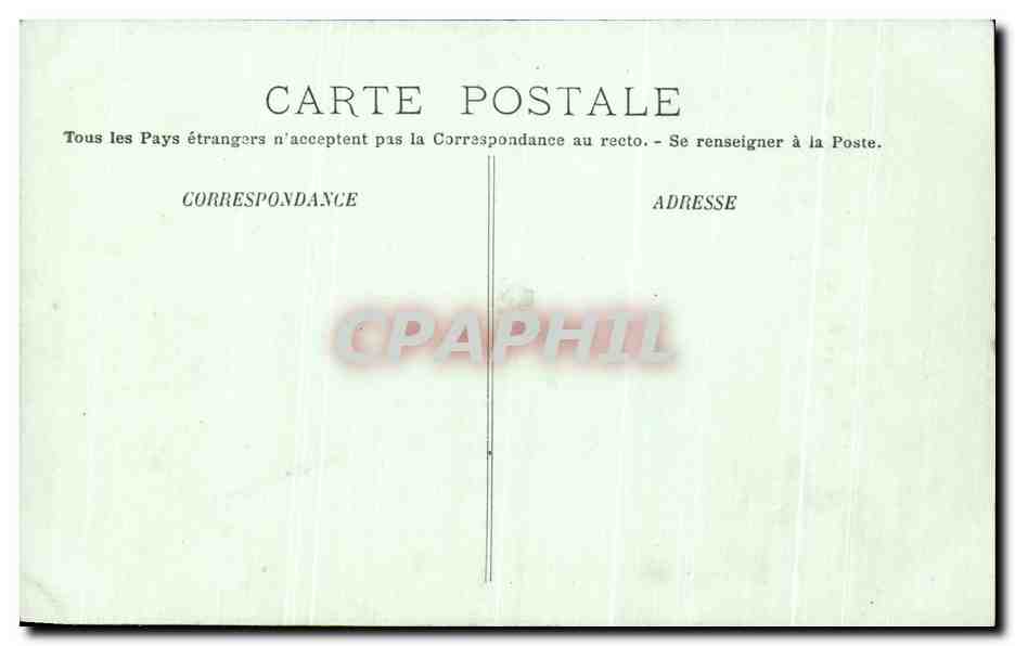 CPA Le Havre Une Villa de la Cote — Rückseite