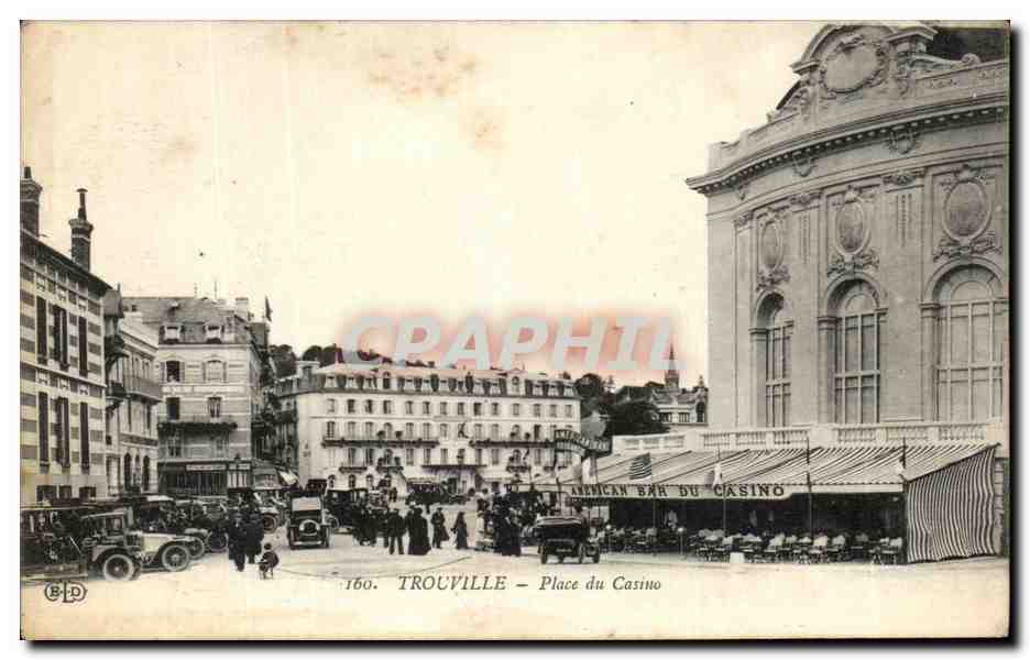 CPA Trouville Place du Casino American Bar du casino