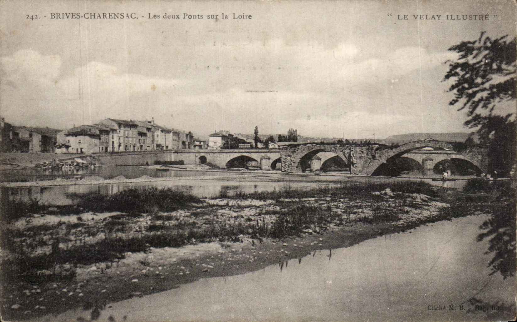 CPA Brives Charensac Les Deux Ponts Sur la Loire