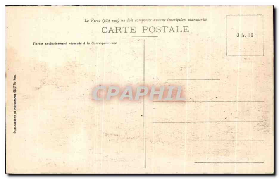 CPA Nice L'Opera — Rückseite