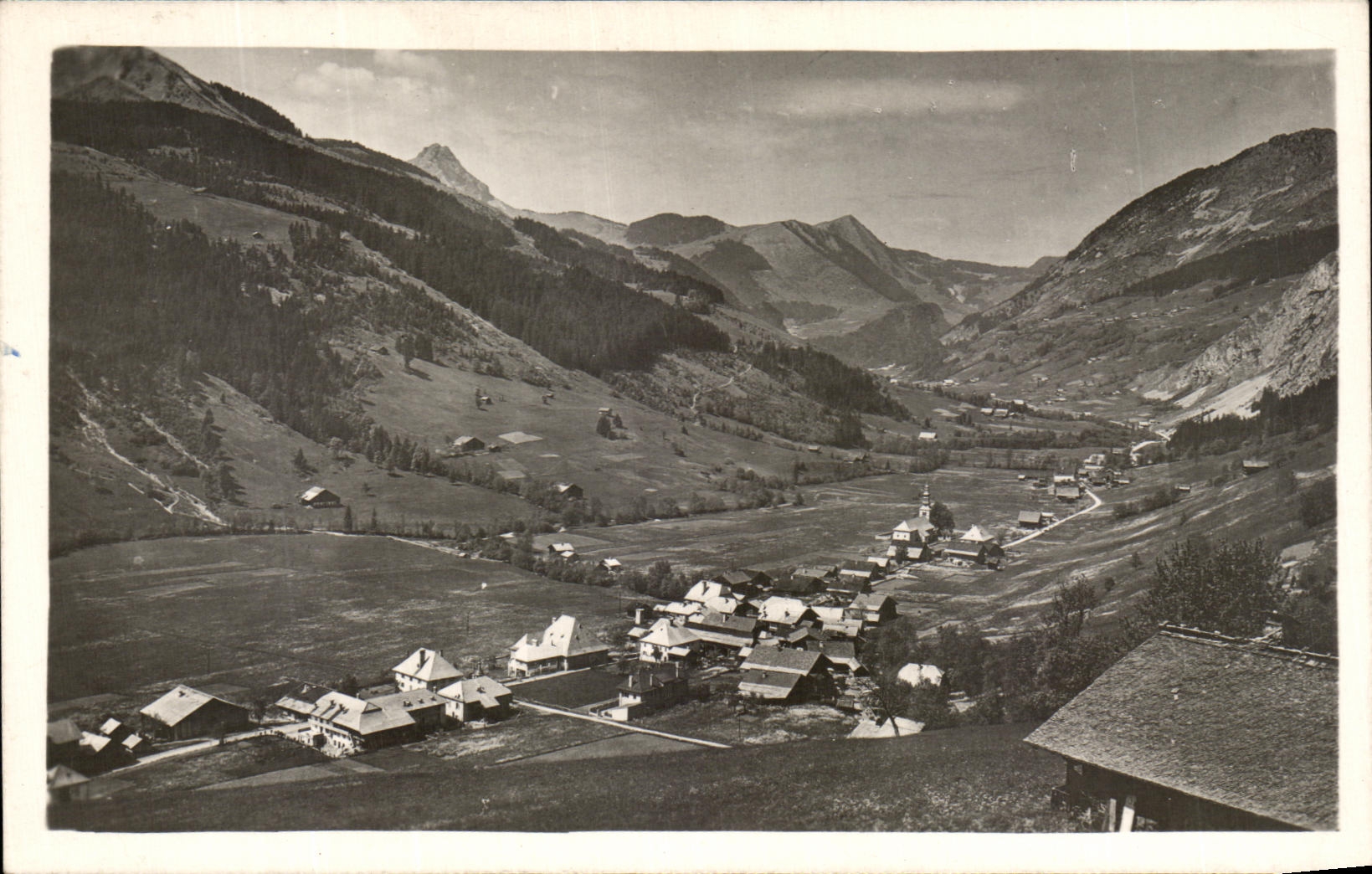 La Chapelle (Haute-Savoie) — vue panoramique des montagnes — Éditions R. Brunaud
