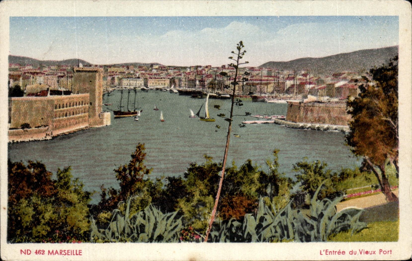 CPA Marseille L'Entree du Vieux Port