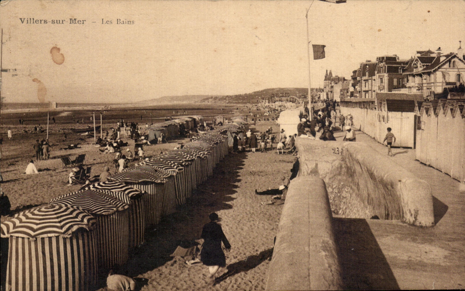 CPA Villers Sur Mer Les Bains