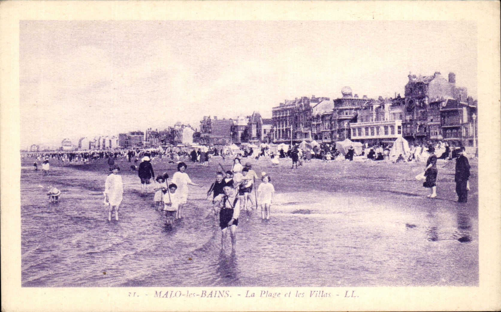 CPA Malo les Bains La Plage et les Villas 