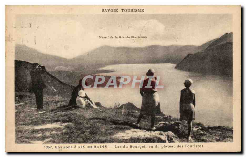 CPA Savoie Tourisme Environs D'Aix les Bains Lac Du Bourget vu du Plateau des Touristes