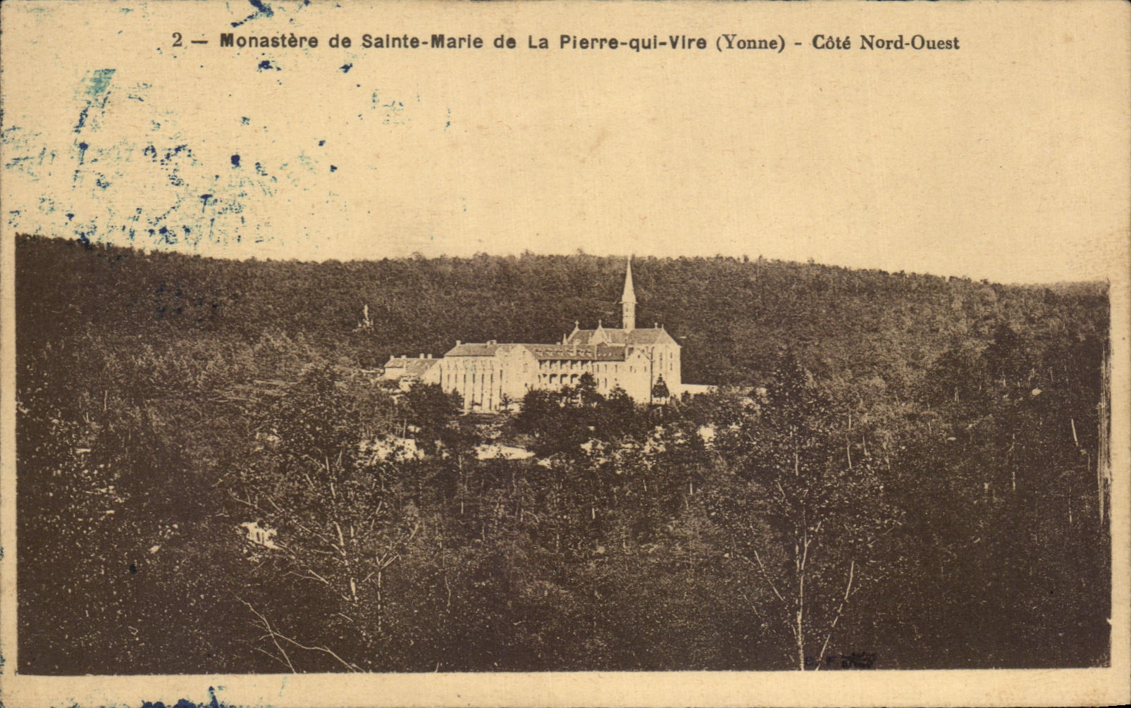 CPA Monastere de Sainte Marie de la Pierre qui Vire Cote Nord Ouest