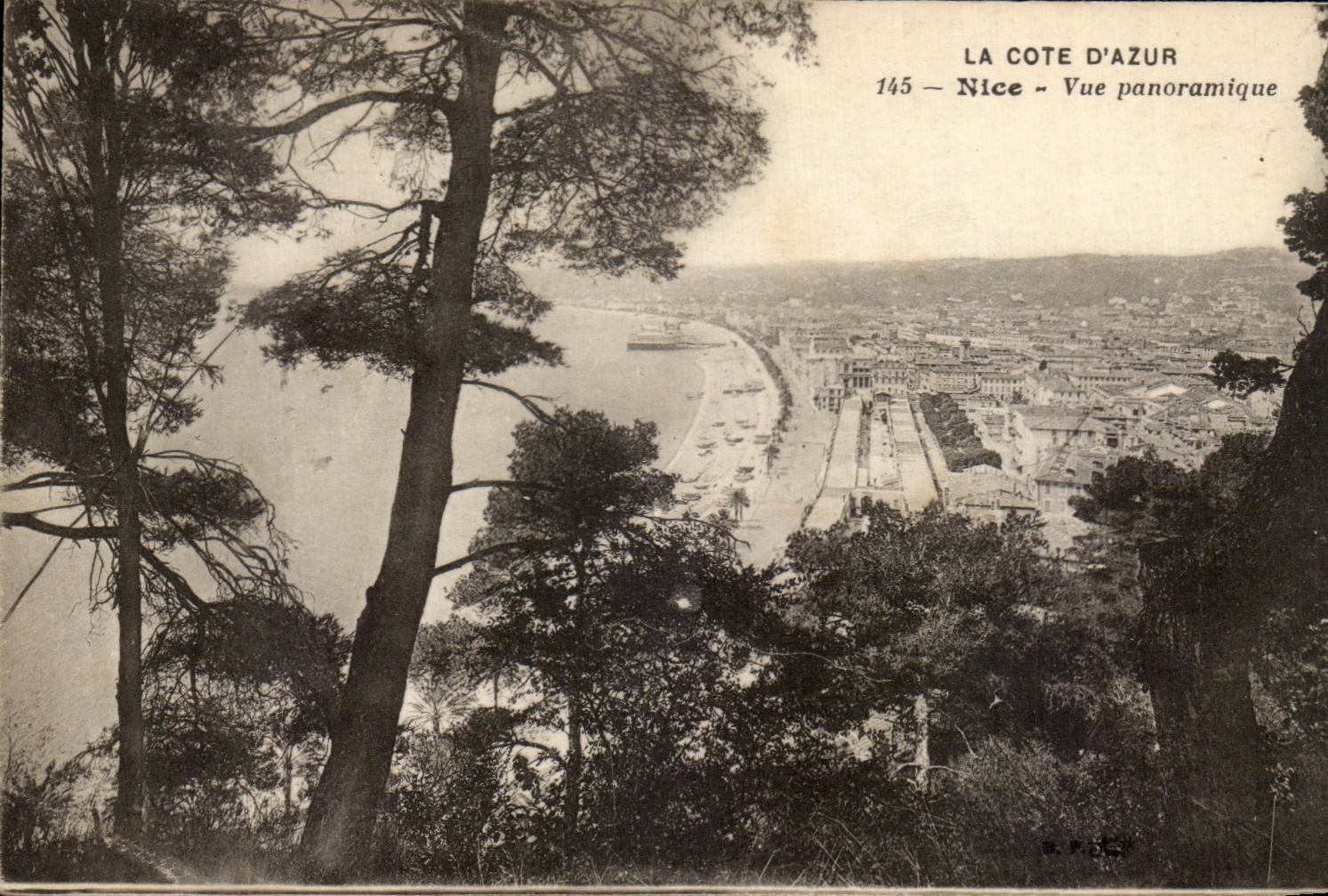CPA La Cote D'Azur Nice Vue Panoramique