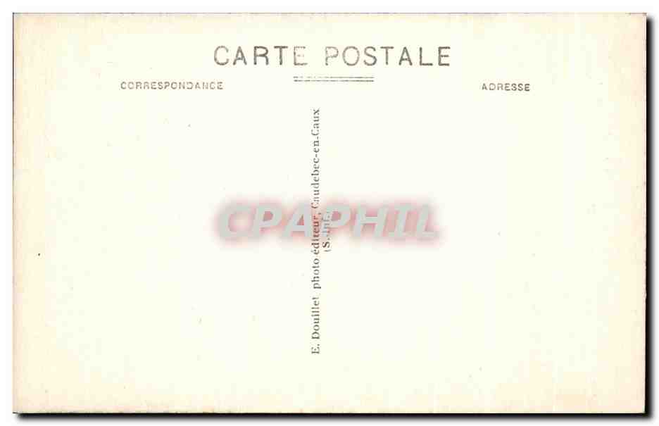 CPA Caudebec en Caux Eglise Notre Dame Le parvis — Rückseite