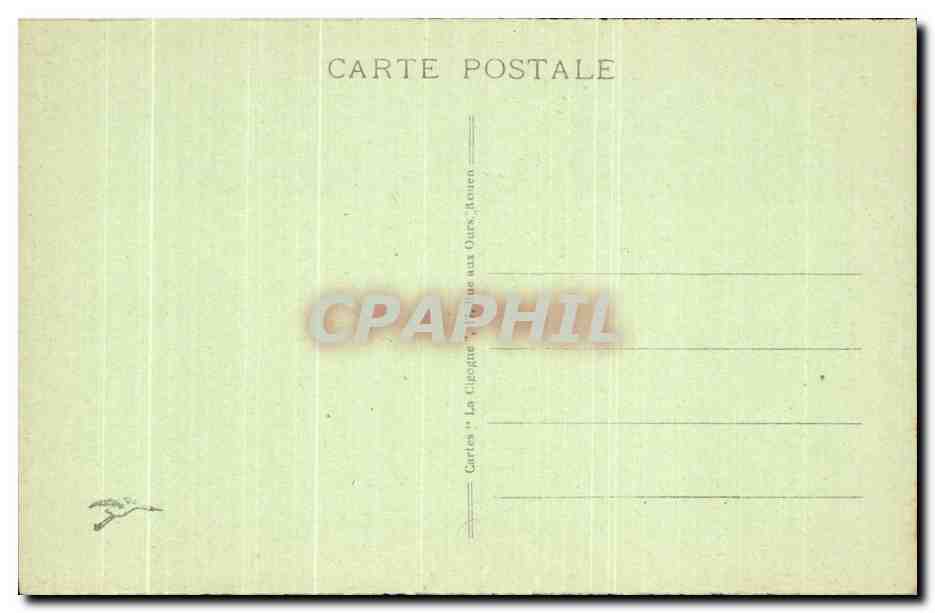 CPA La Cathedrale de Rouen Ensemble — Verso
