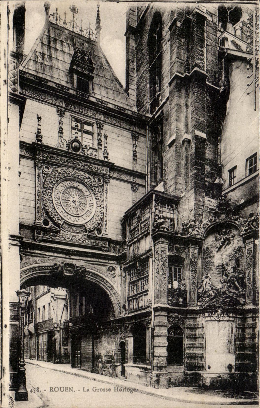 CPA Rouen La Grotte Horloge