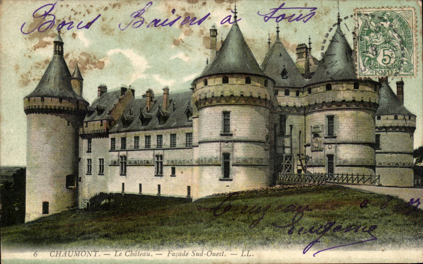CPA Chaumont Le Chateau Facade Sud Ouest