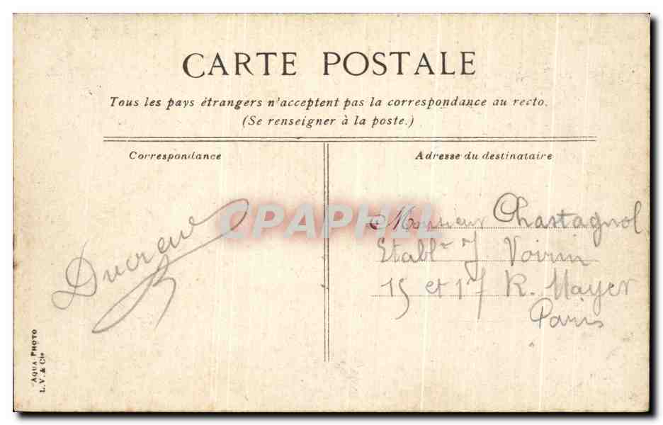CPA Arques La Bataille Le Chateau Les Trois Portes — Rückseite