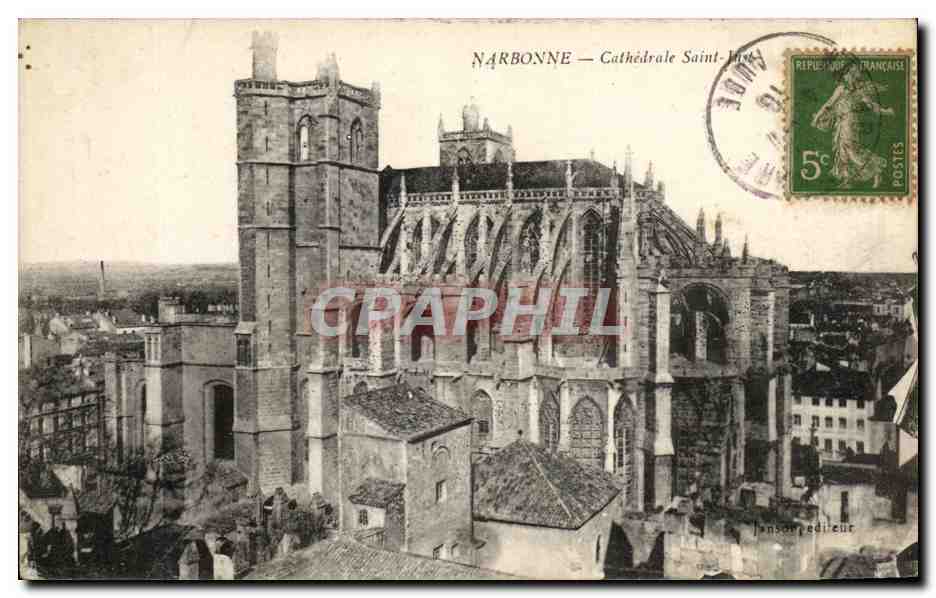 CPA Narbonne Cathedrale Saint Just