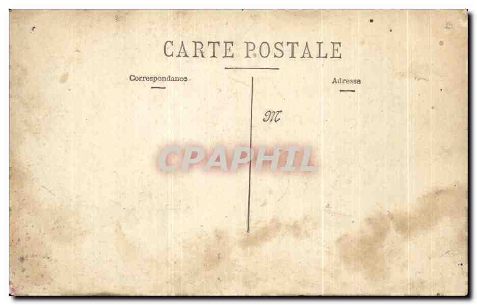 CARTE PHOTO Pique nique breton Bretagne Coiffe Folklore — Verso