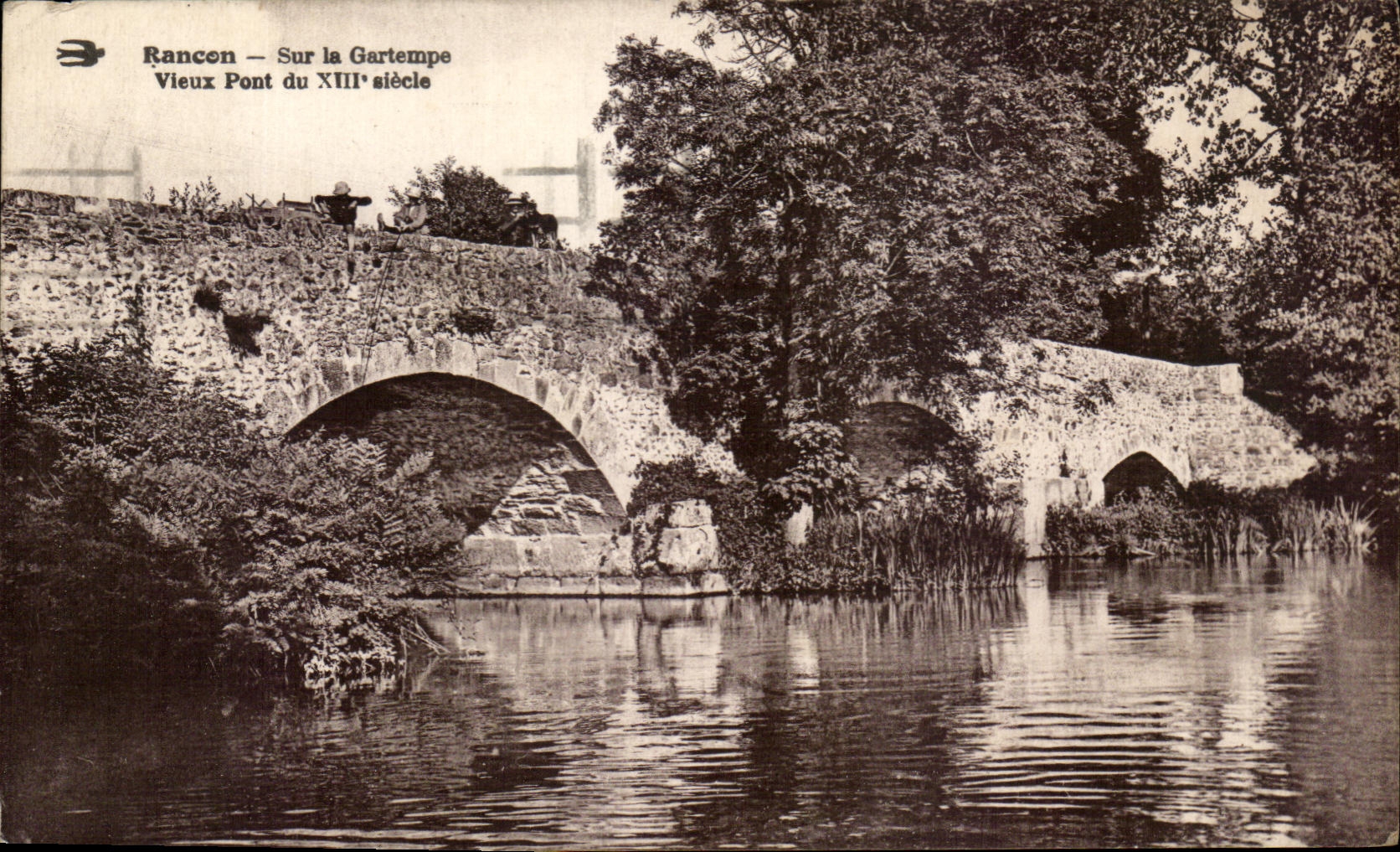 CPA Rancon Sur la Gartempe Vieux Pont 