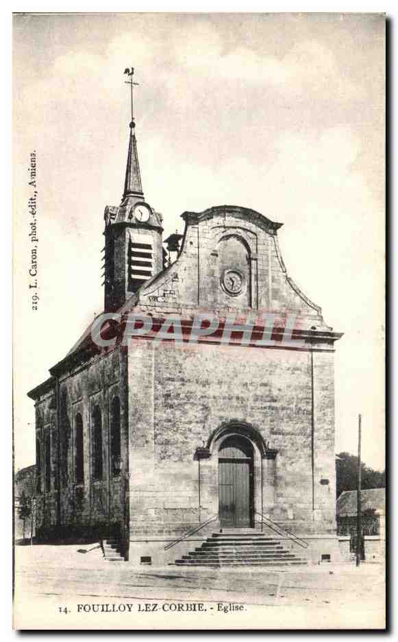 CPA Fouilloy Lez Corbie Eglise 