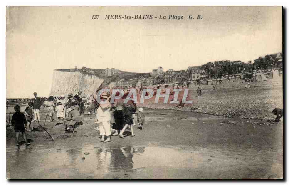 CPA Mers les Bains La plage