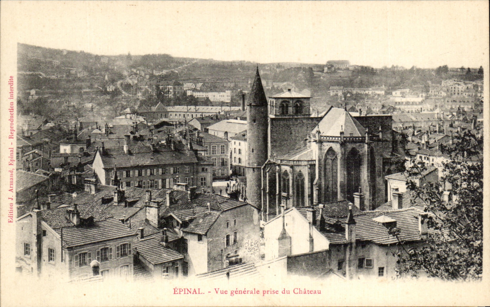 CPA Epinal Vue Generale Prise du Chateau