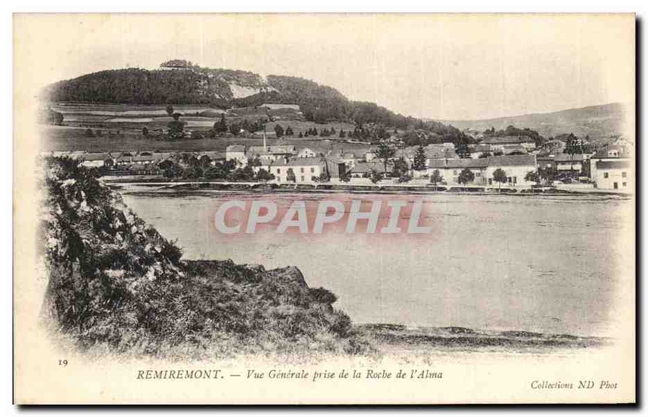 CPA Remiremont Vue Generale Prise de la Roche de l'Alma