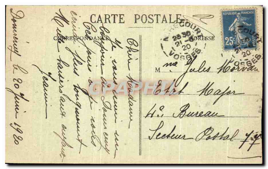 CPA Domremy Maison Natale de Jeanne D'Arc — Rückseite