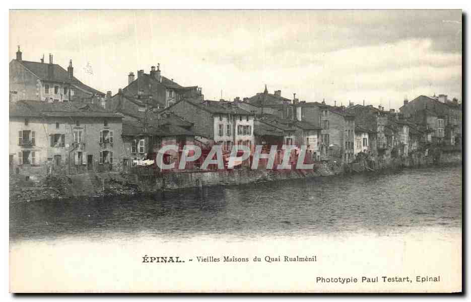 CPA Epinal Vieilles Maisons du Quai Rualmenil