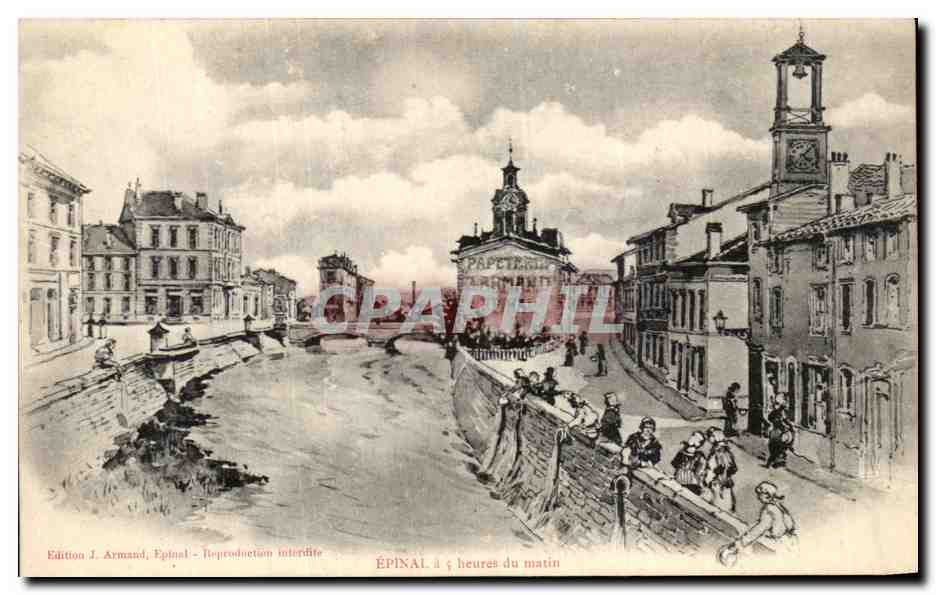 CPA Epinal A 5 Heures du Matin Lavandieres 