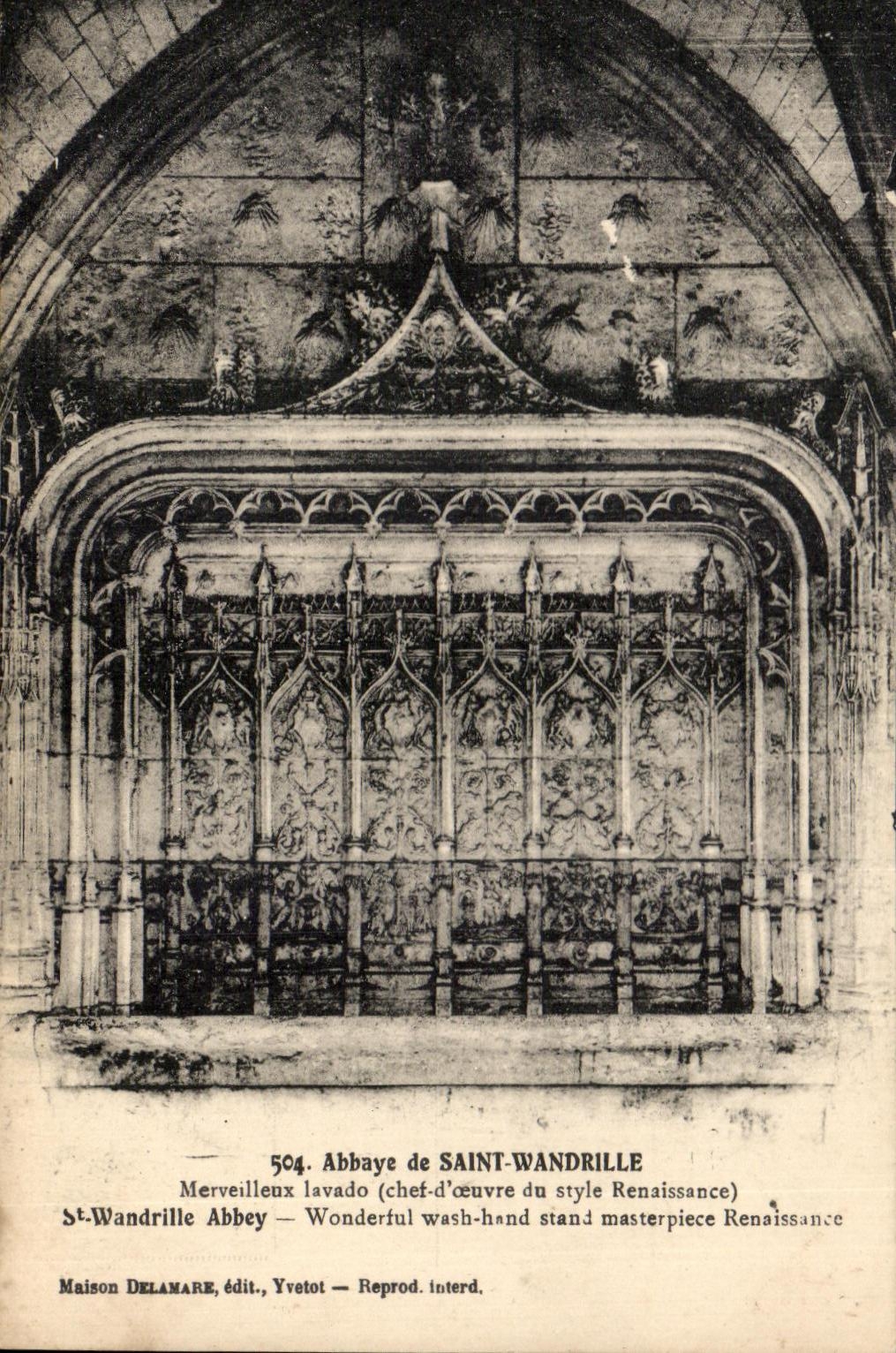 CPA Abbaye de Saint Wandrille Mrerveilleux Lavado 