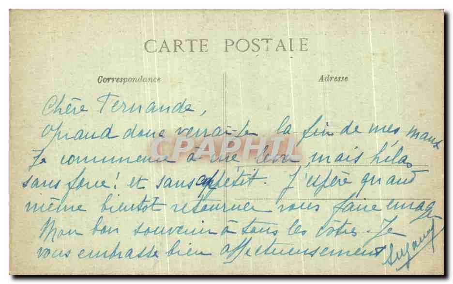 CPA Sens L'yonne Le Grand Pont et Eglise Saint Maurice — Verso