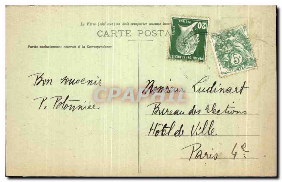 Forêt de Fontainebleau — La Roche-qui-Tremble — Verleger unbekannt, Nr. 92 — Rückseite